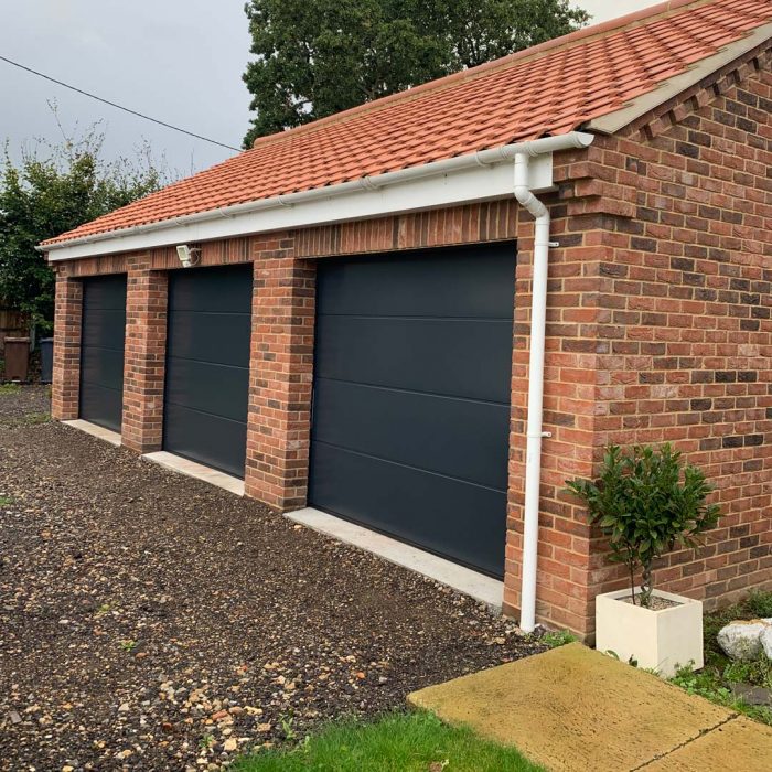 Three Sectional Garage Doors
